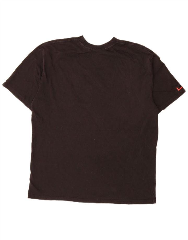 Fubu Herren-T-Shirt mit Grafik, groß, aus schwarzer Baumwolle