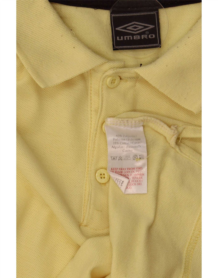Umbro Herren Poloshirt XL Gelb Polyester