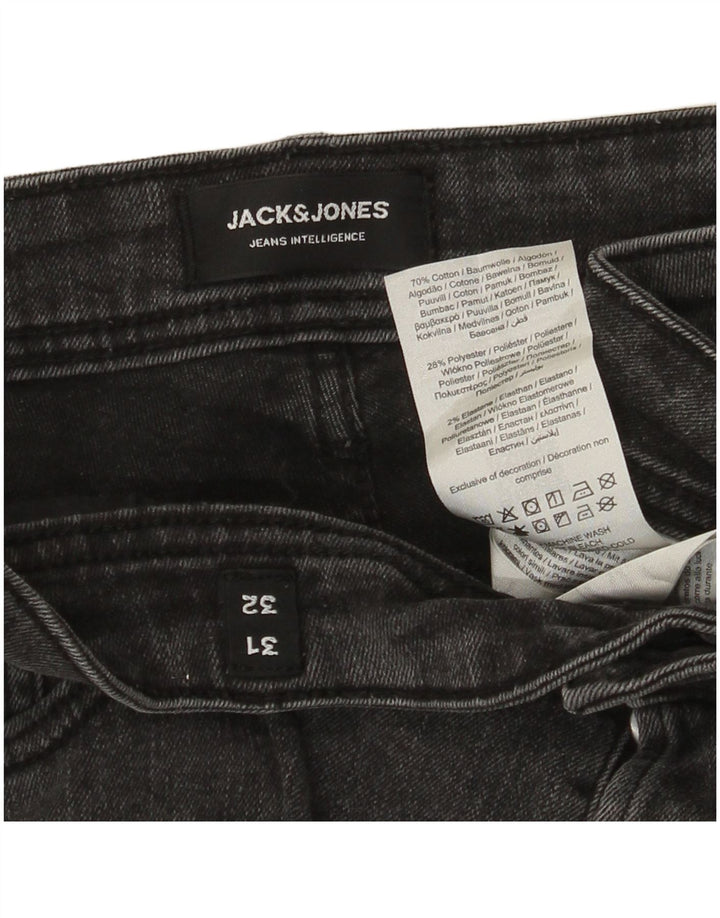 Jack & Jones Herren Slim Jeans W31 L32 Graue Baumwolle