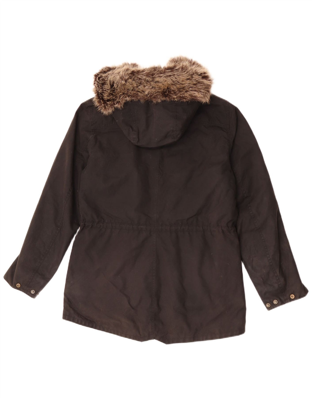Barbour Damen-Jacke aus gewachster Baumwolle mit Kapuze, UK 12, mittelschwarz