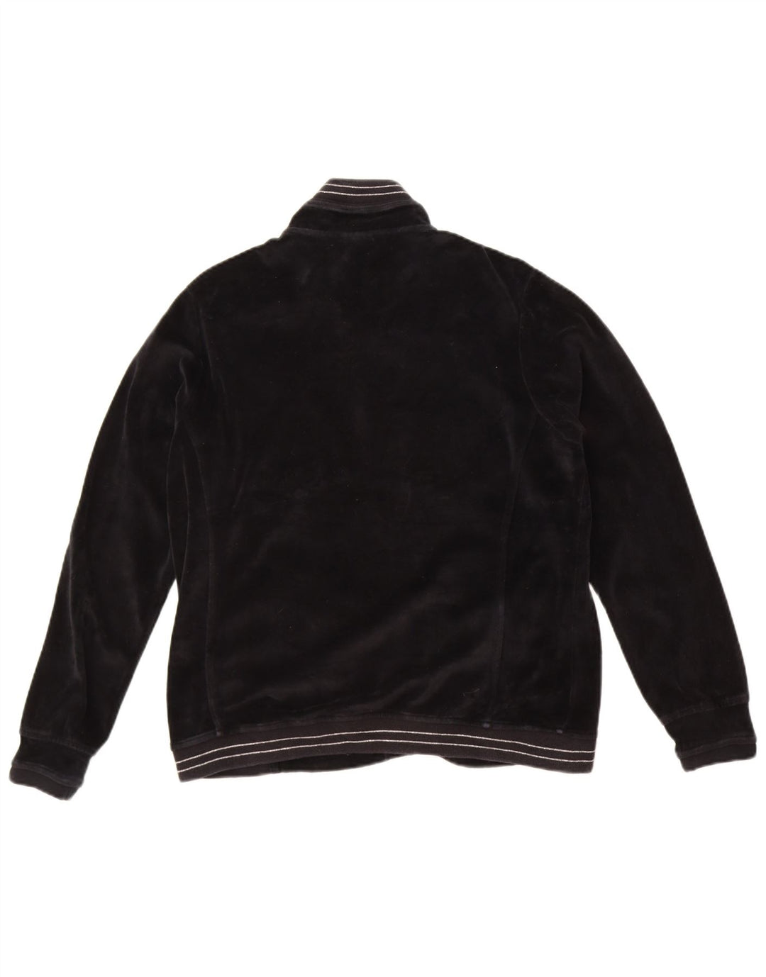 Champion Womens Velvet Full Trainingsanzug UK 16 Large Schwarz Baumwolle