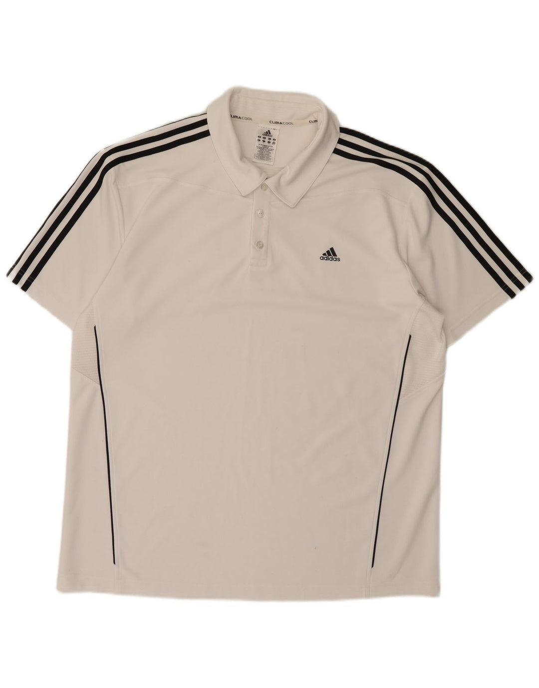 Adidas Herren Climacool Poloshirt XL Weiß Polyester