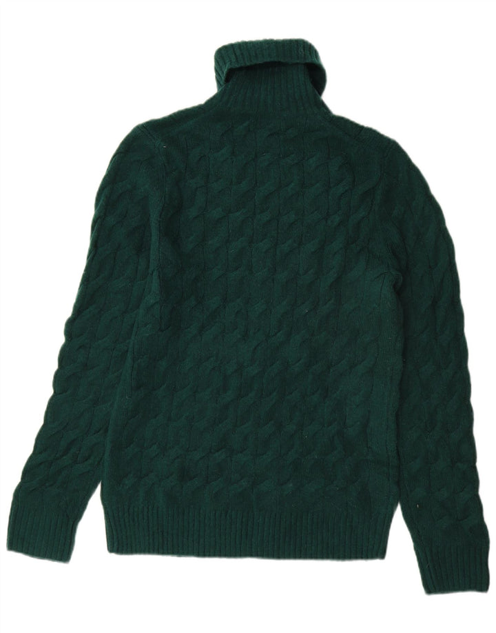 MARKS & SPENCER Rollkragenpullover für Damen, Gr. 10, Small, Grün, Acryl