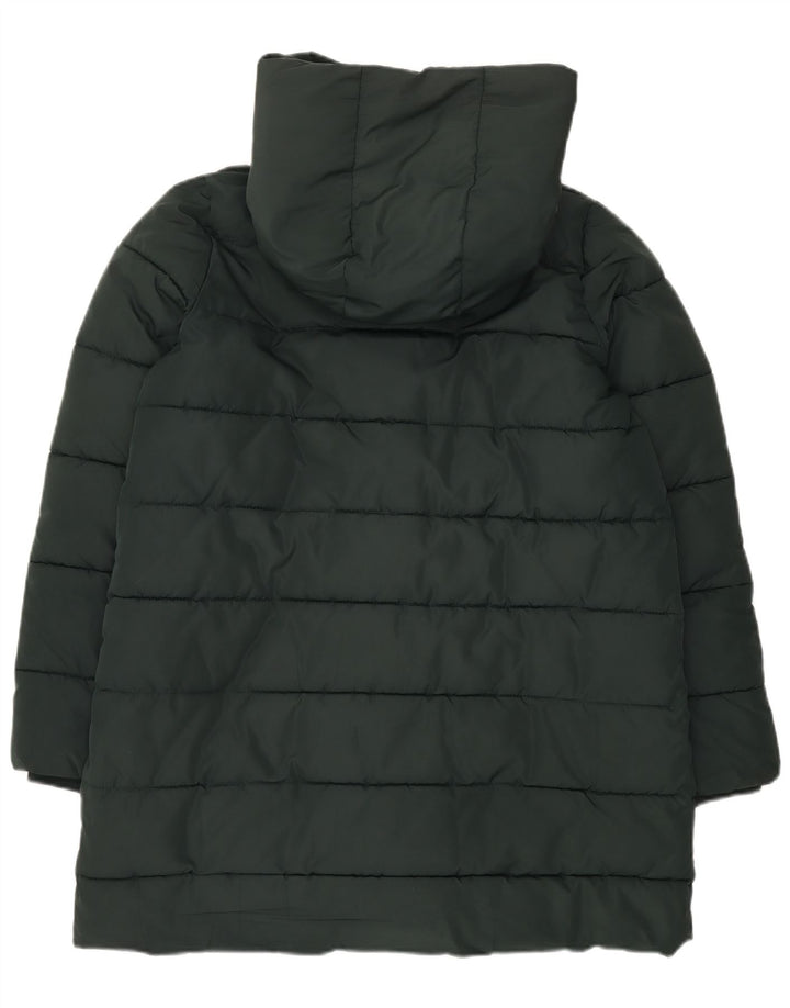 Hobbs Wattierter Damenmantel mit Kapuze, UK 14, Größe L, Grün, Polyester