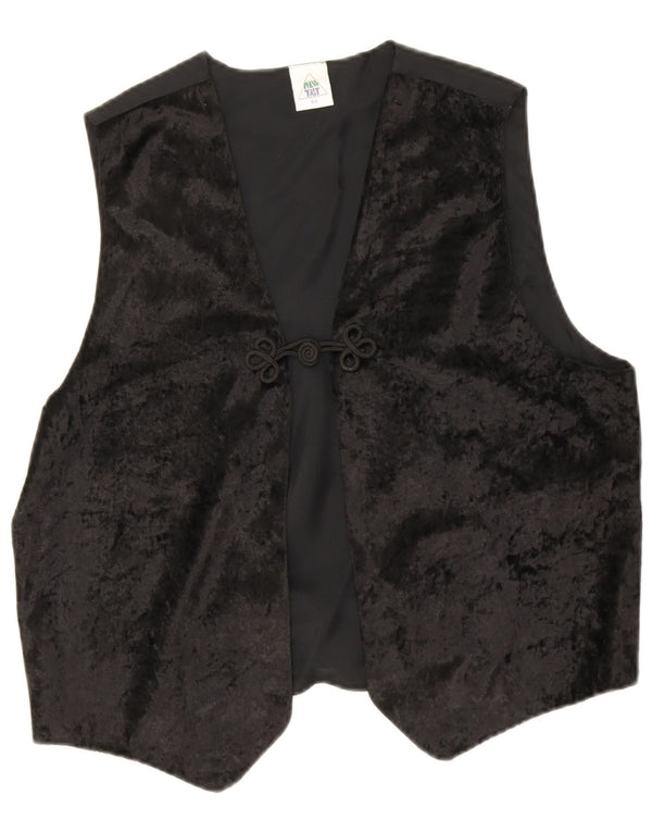 Neue Fast Damen Weste EU 44 XL Schwarz Polyester