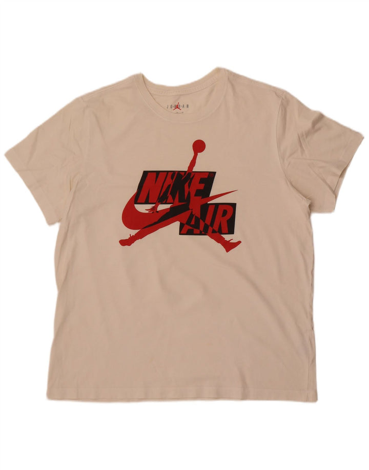 Jordan Herren-T-Shirt mit Grafik, XL, weiße Baumwolle