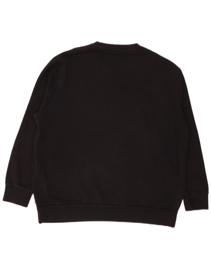 Levi's Herren Graphic Standard Fit Sweatshirt Pullover XL Schwarz Baumwolle