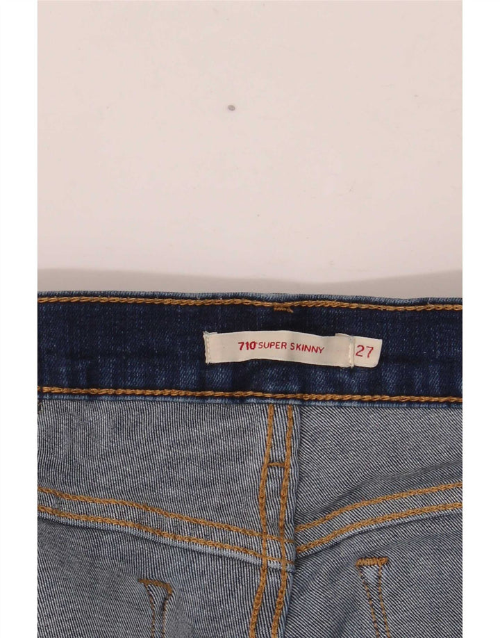 Levi's Damen 710 Super Skinny Jeans W27 L28 Marineblau