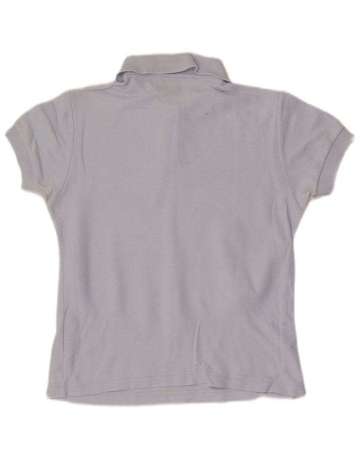 Fila Damen Crop Poloshirt IT 40 Small Blau Baumwolle
