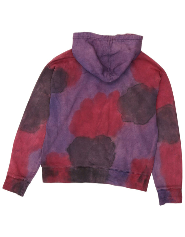 Champion Damen Kapuzenpullover UK 14 Medium Purple Tie Dye