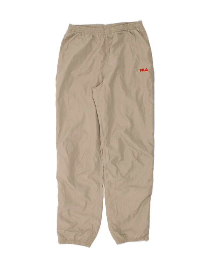 FILA Boys Tracksuit Trousers Joggers 15-16 Years XL Beige Polyester Vintage Fila and Second-Hand Fila from Messina Hembry 