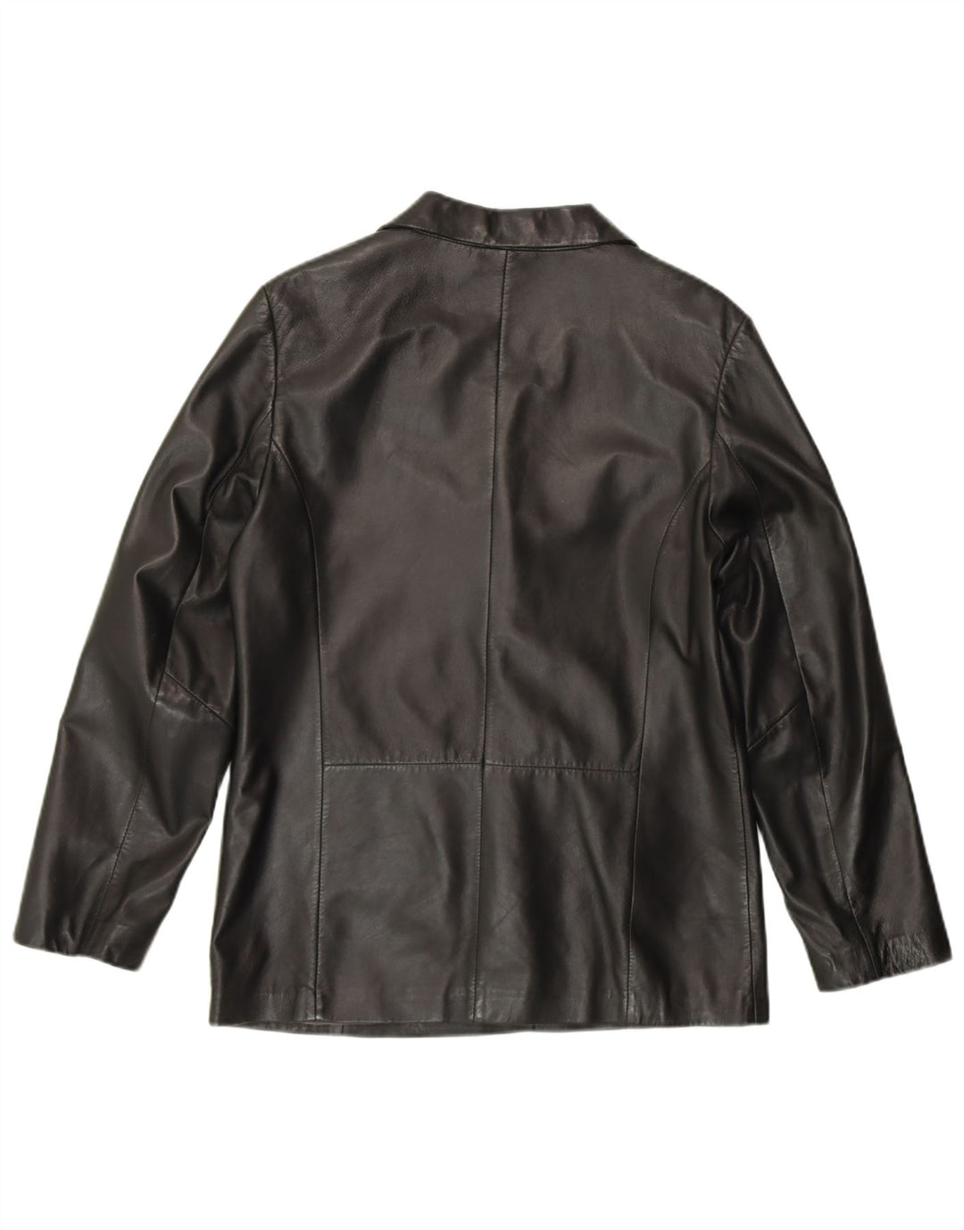Pierre Cardin Damen-Blazerjacke mit 3 Knöpfen, Gr. 14, großes schwarzes Leder