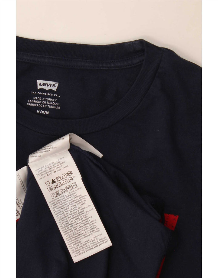 Levi's Herren-T-Shirt mit Grafik, mittelmarineblaue Baumwolle