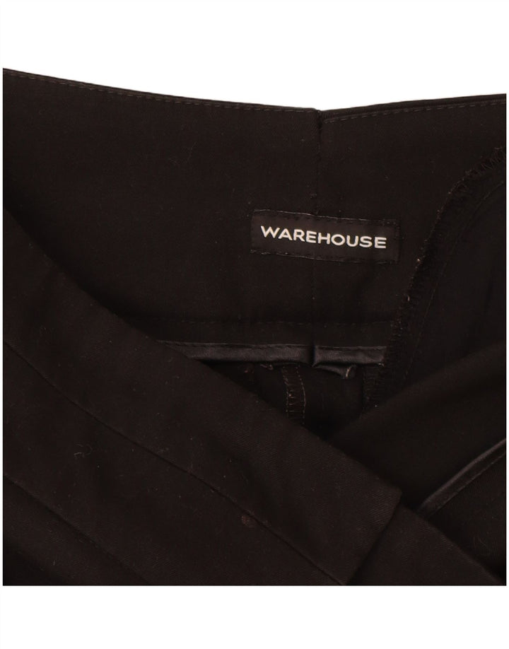 Warehouse Damen Freizeithose UK 10 Small W28 L30 Schwarz Polyester