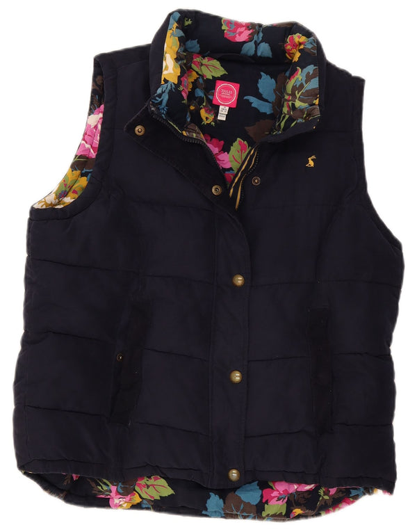 Joules Damen Wattierte Weste UK 18 XL Marineblau Polyester