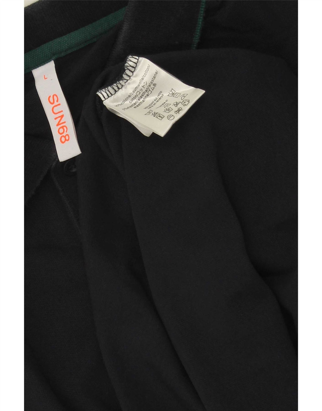 Sun68 Herren-Poloshirt, groß, marineblau, Baumwolle
