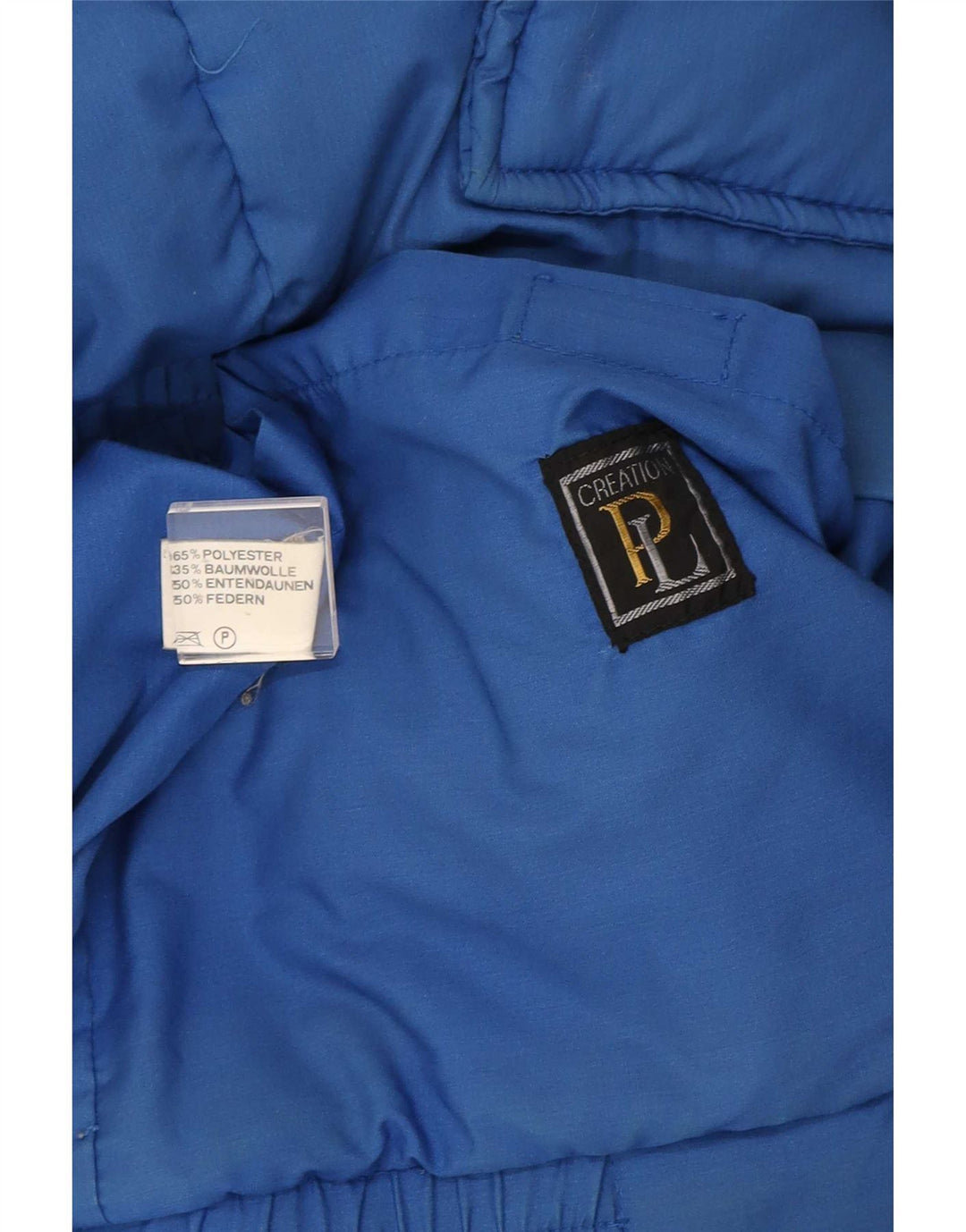 Creation Herren Kapuzen-Steppjacke IT 50 Large Blau Polyester