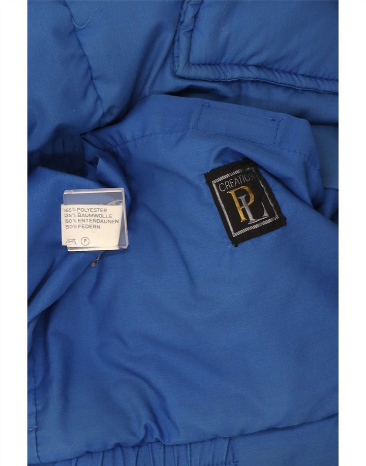 Creation Herren Kapuzen-Steppjacke IT 50 Large Blau Polyester