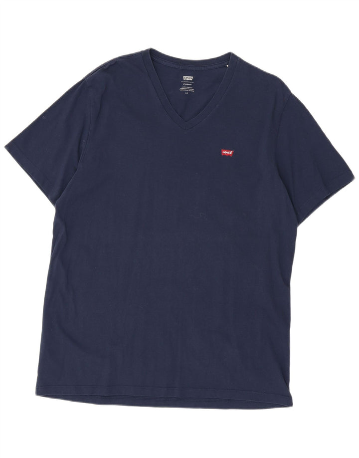 Levi's Herren Standard T-Shirt Top Large Marineblau