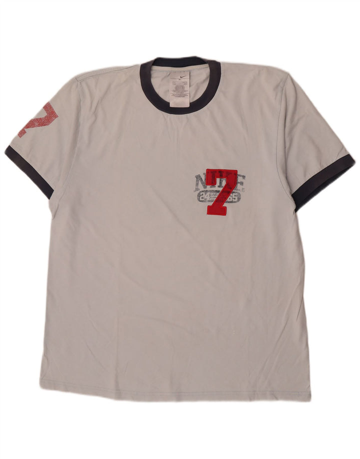 Nike Herren-T-Shirt mit Grafik, XL, weiße Baumwolle