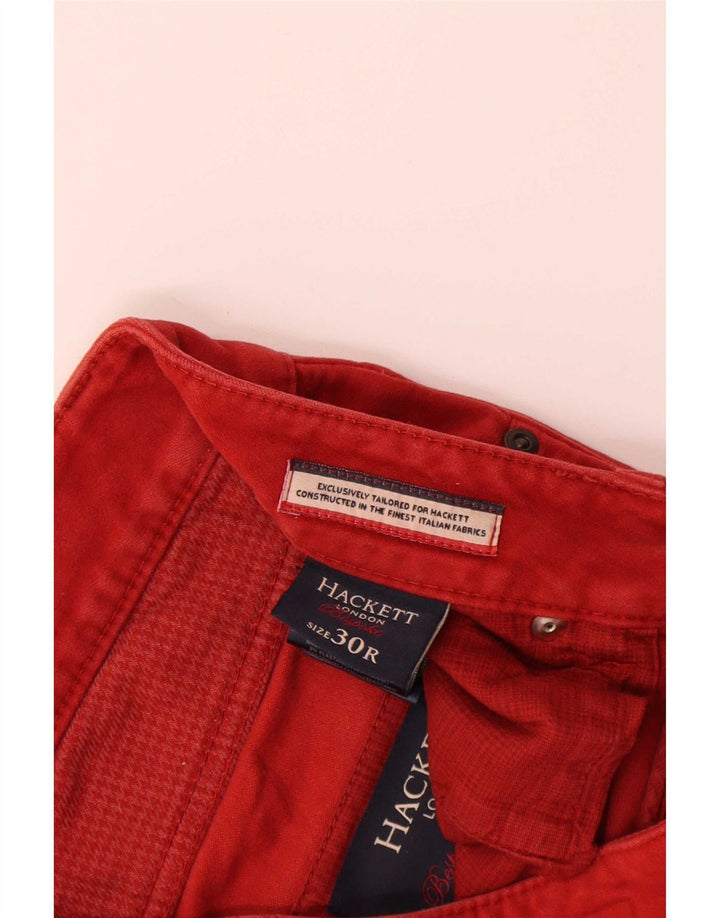 Hackett Gerade Freizeithose für Herren, W30, L29, rote Baumwolle