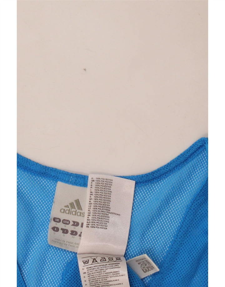 ADIDAS Herren Grafik-Weste-Top, klein, blau, Polyester