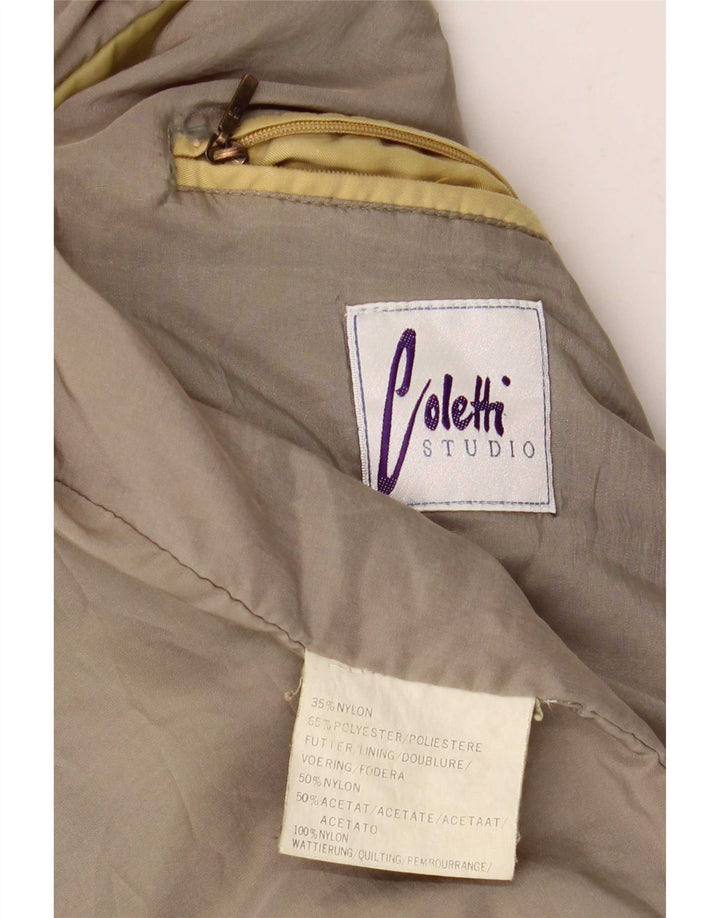 Studio Coletti Herren Bomberjacke UK 42 XL Gelbes Nylon