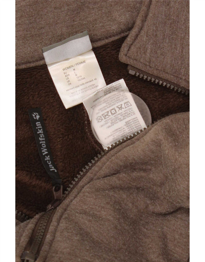 Jack Wolfskin Damen Liner-Trainingsanzug-Oberjacke UK 12/14 Mittelbraun
