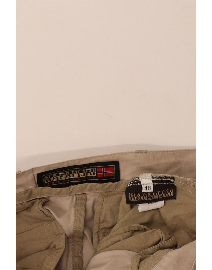 Napapijri Herren Cargoshorts IT 48 Medium W30 Beige Baumwolle