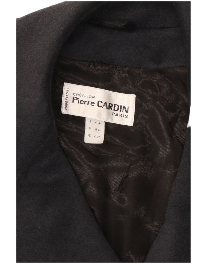 PIERRE CARDIN Damen Übergroßer offener Mantel IT 44 Mittelschwarzes Acetat