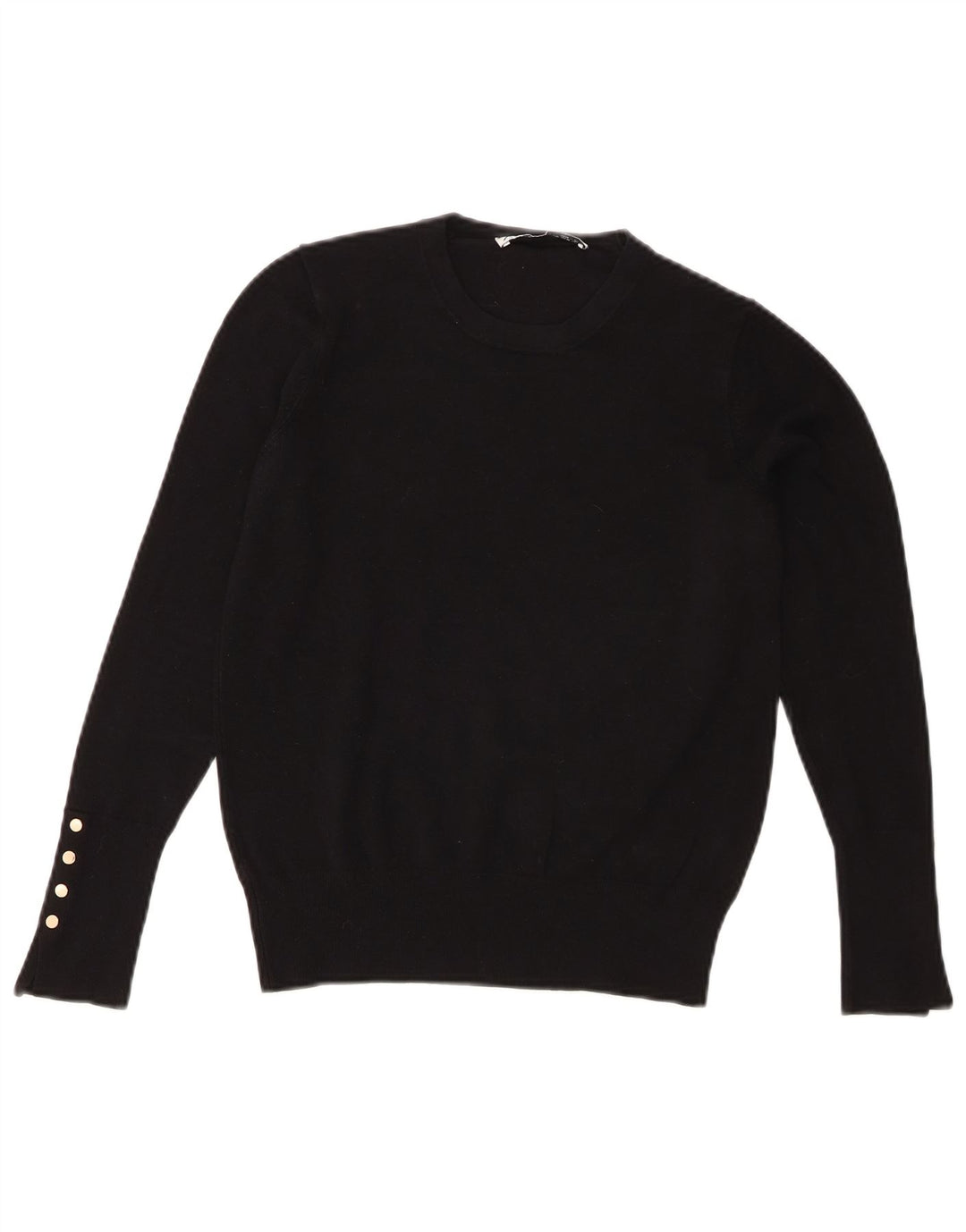 Zara Damen-Pullover mit Rundhalsausschnitt, Gr. 12, mittelschwarz