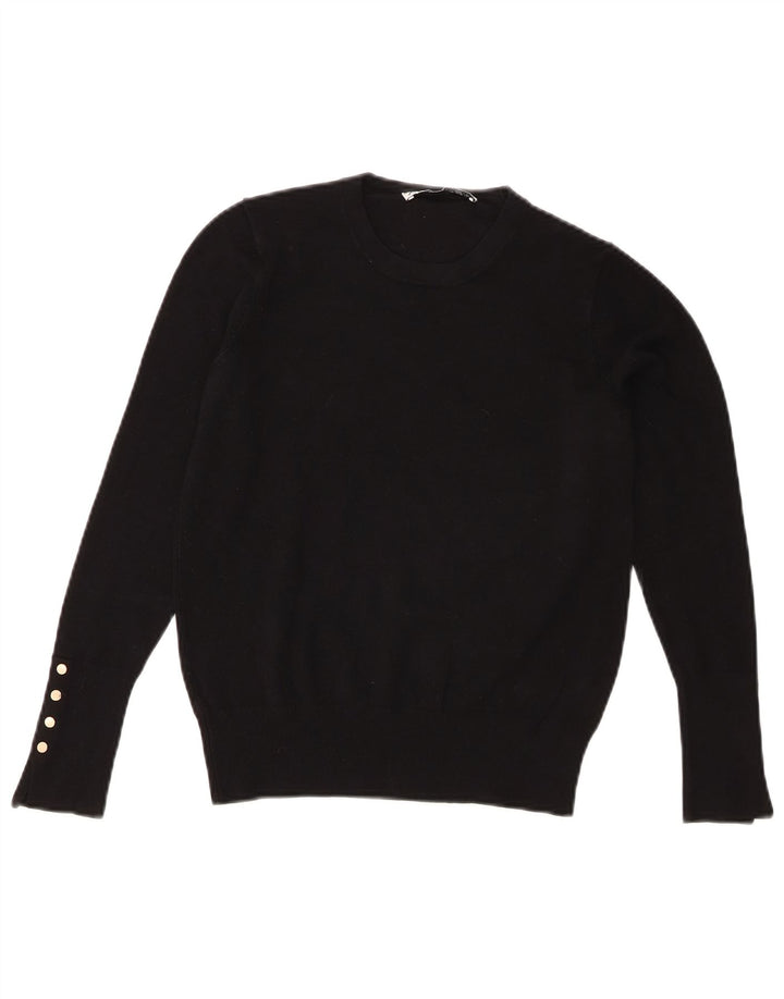 Zara Damen-Pullover mit Rundhalsausschnitt, Gr. 12, mittelschwarz