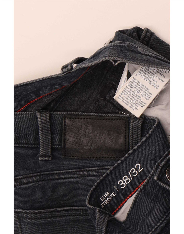 Tommy Hilfiger Herren Slim Jeans W38 L32 Blaue Baumwolle
