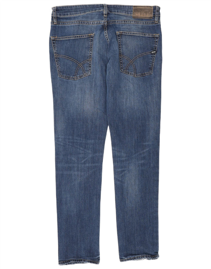 Gap Herren Distressed Slim Jeans W32 L32 Blaue Baumwolle