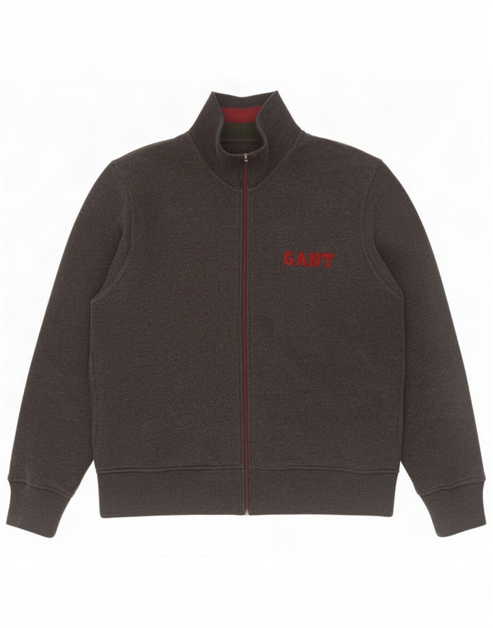 Gant Herren-Trainingsanzugoberteil mit Grafik, XL, graue Baumwolle