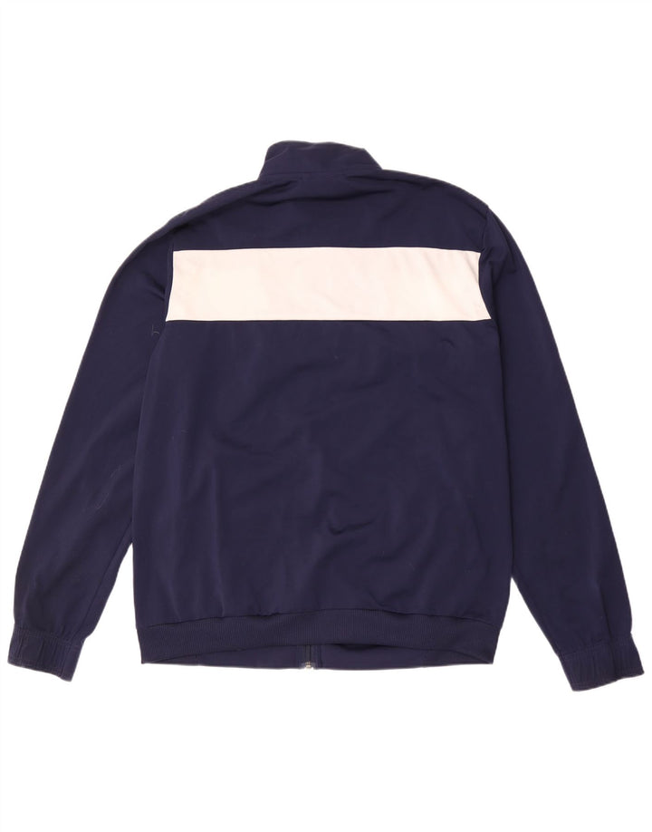 Puma Herren-Trainingsanzug-Top-Jacke, großes marineblaues Farbblock-Polyester
