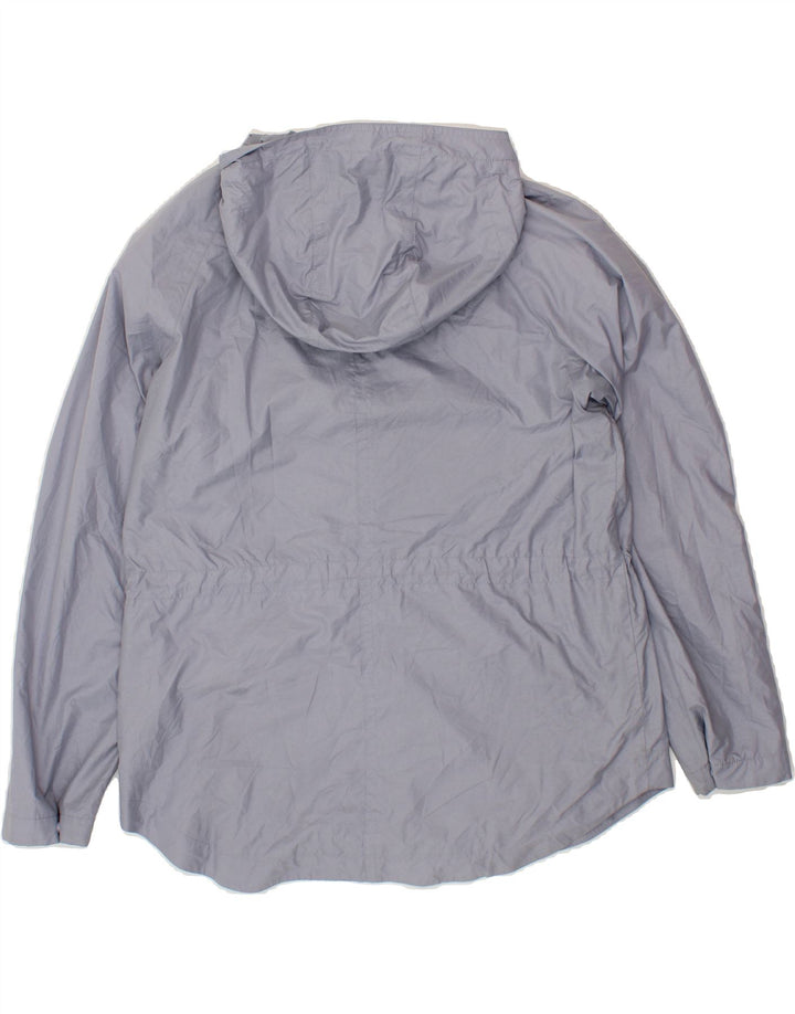 ROHAN Womens Hooded Rain Jacket UK 14 Medium Grey Polyester Vintage Rohan and Second-Hand Rohan from Messina Hembry 