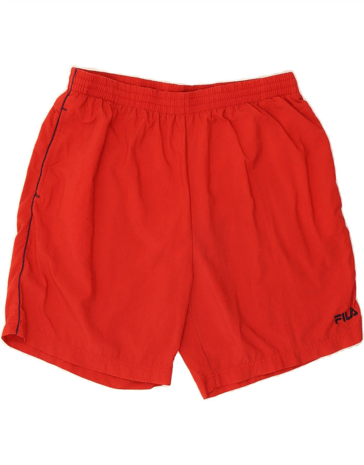 FILA Mens Sport Shorts 2XL  Red Polyester Vintage Fila and Second-Hand Fila from Messina Hembry 
