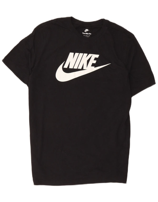 Nike Herren-T-Shirt mit Grafik, groß, aus schwarzer Baumwolle