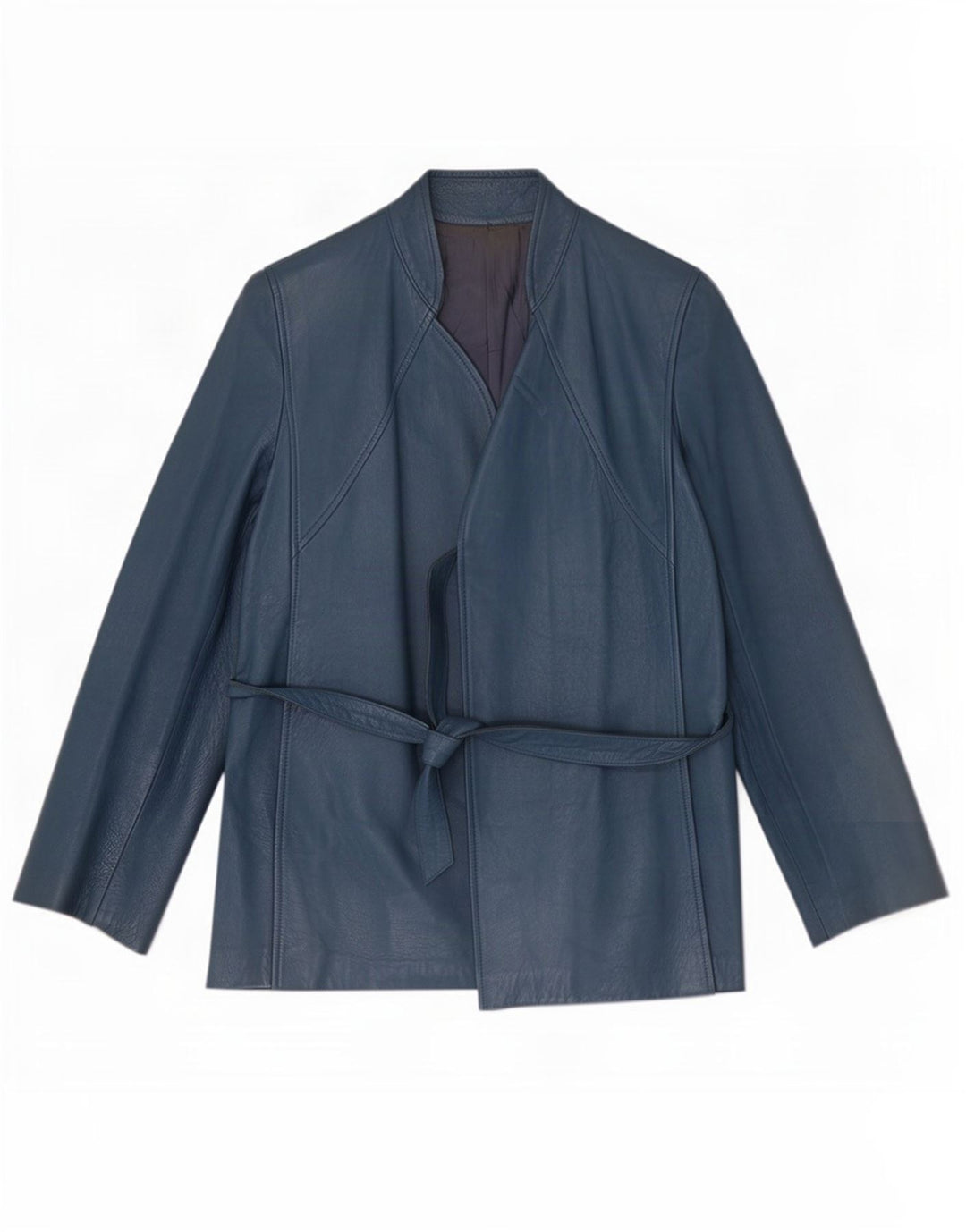 Chagall Damen Lederjacke IT 44 Mittelblau