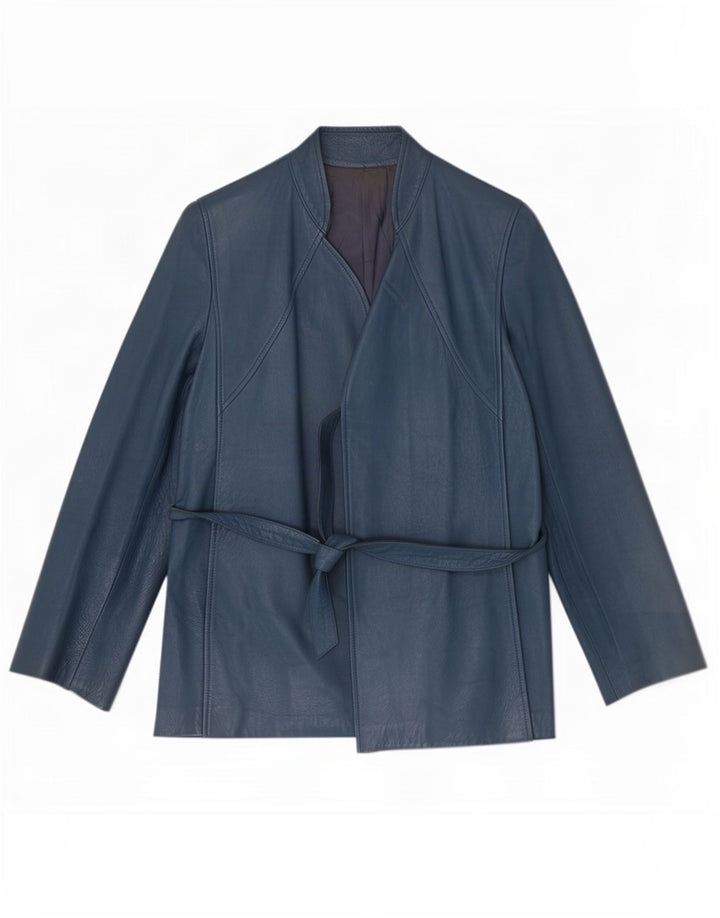 Chagall Damen Lederjacke IT 44 Mittelblau