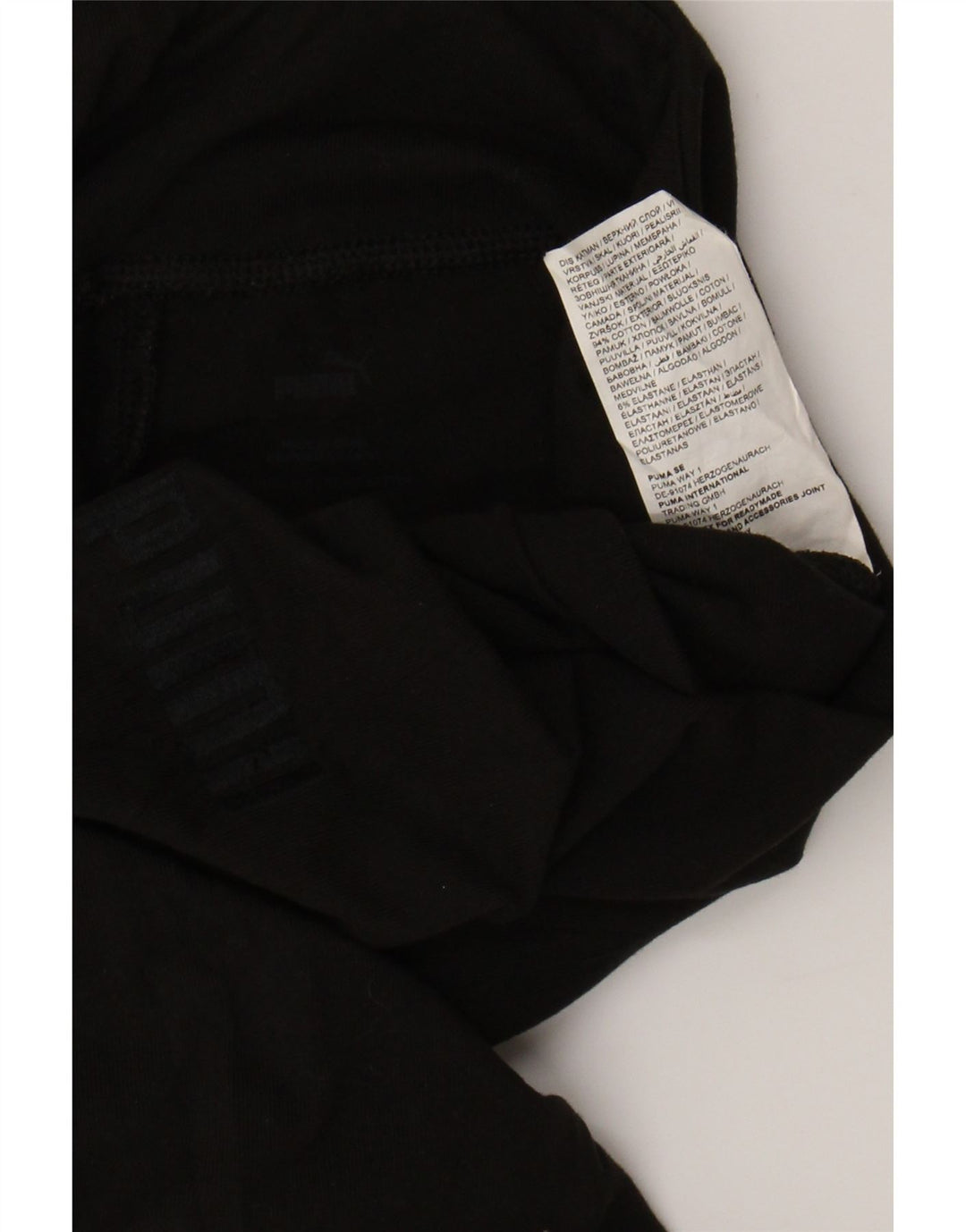 PUMA Womens Crop Leggings UK 14 Large  Black Cotton