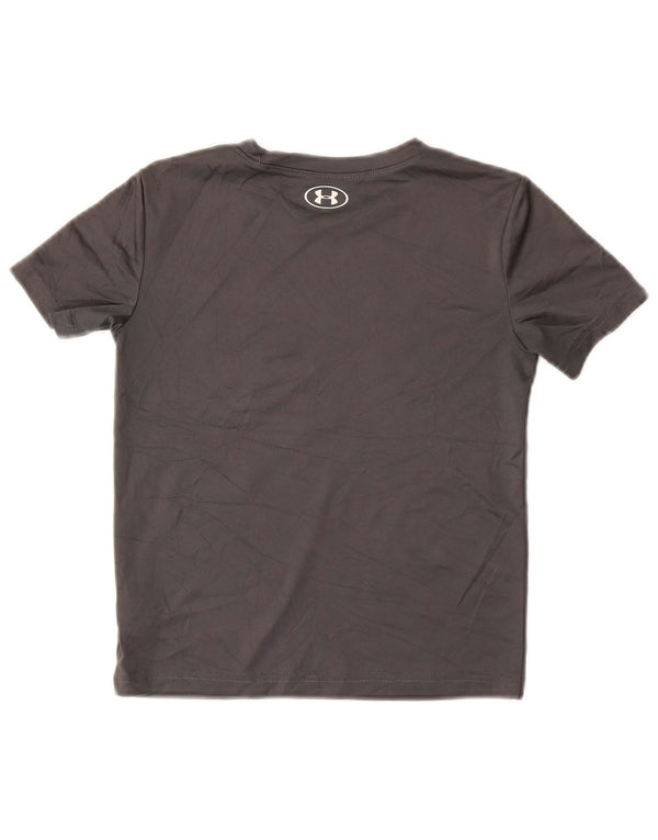 UNDER ARMOUR Grafik-T-Shirt-Oberteil für Jungen, 5–6 Jahre, graues Polyester