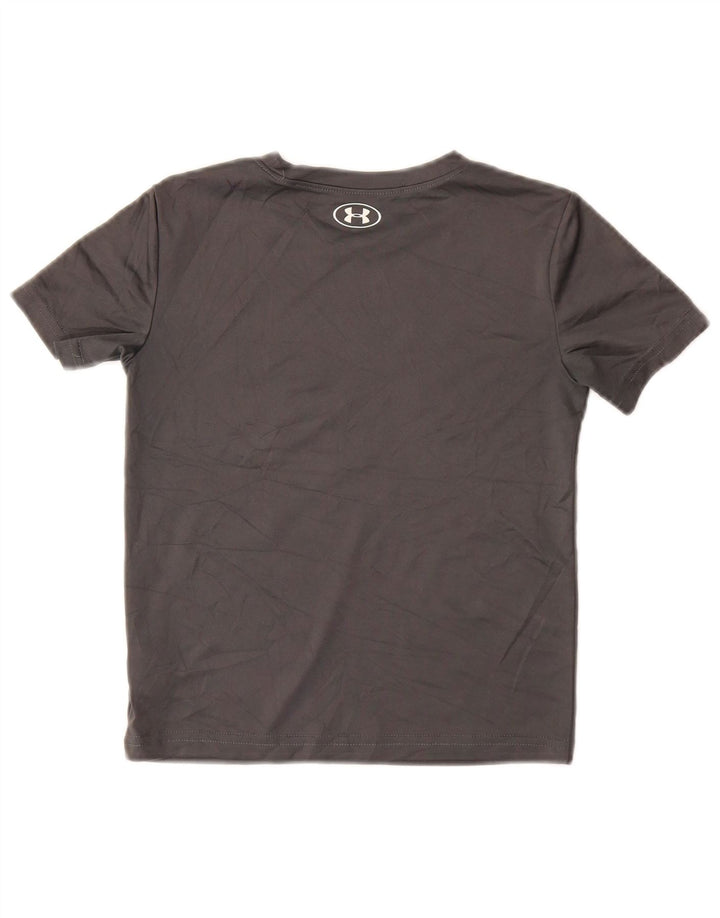 UNDER ARMOUR Grafik-T-Shirt-Oberteil für Jungen, 5–6 Jahre, graues Polyester
