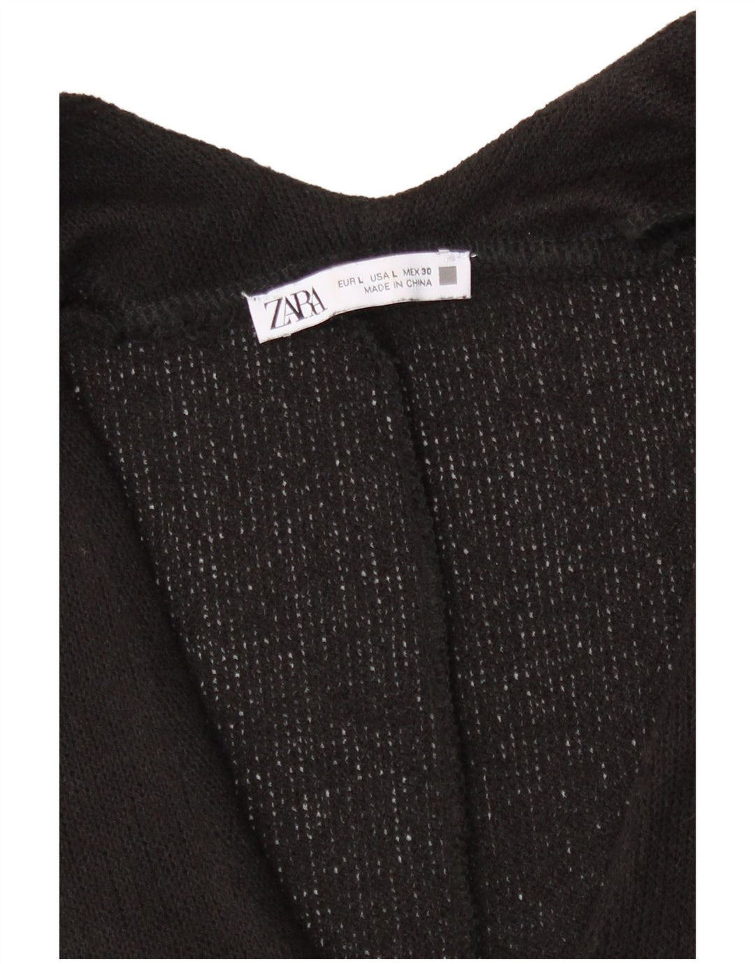 Zara Damen Übergroßes Weste-Tanktop, groß, Schwarz