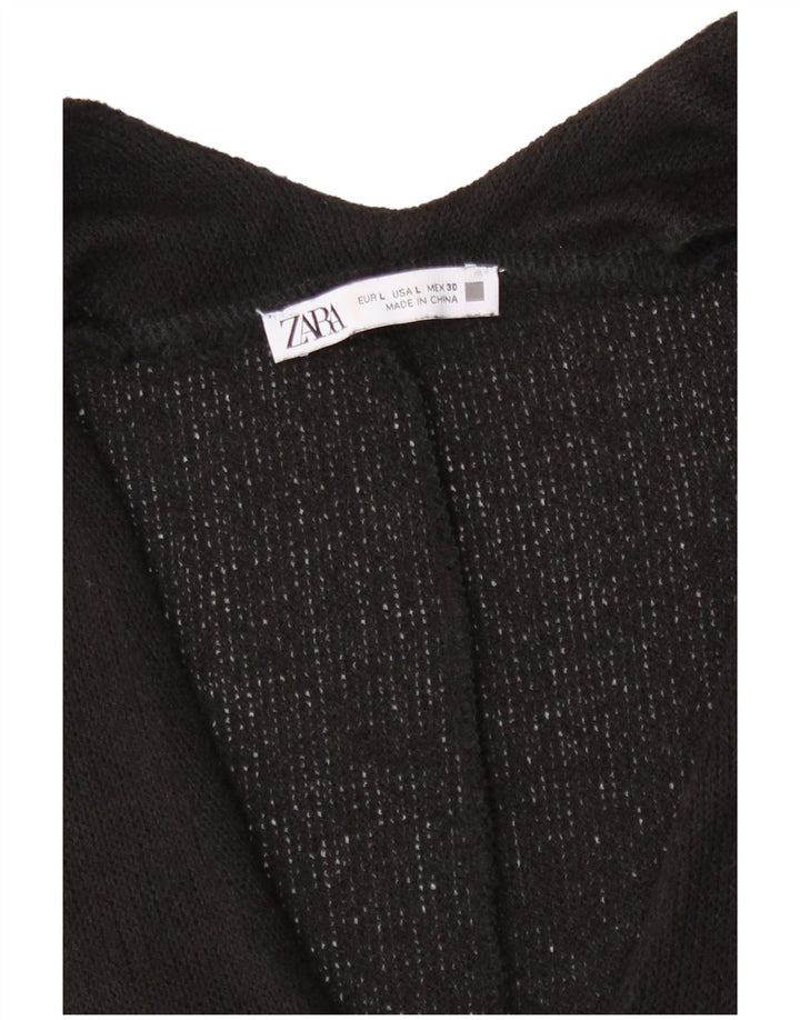 Zara Damen Übergroßes Weste-Tanktop, groß, Schwarz