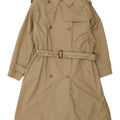 Ombraluce Damen-Trenchcoat in Übergröße, UK 14, mittelbeige Baumwolle