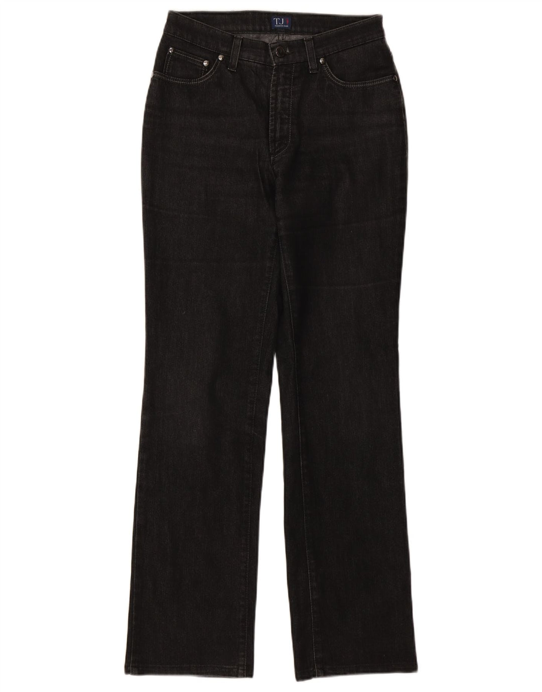 Trussardi Damen Bootcut Jeans W28 L31 Schwarze Baumwolle
