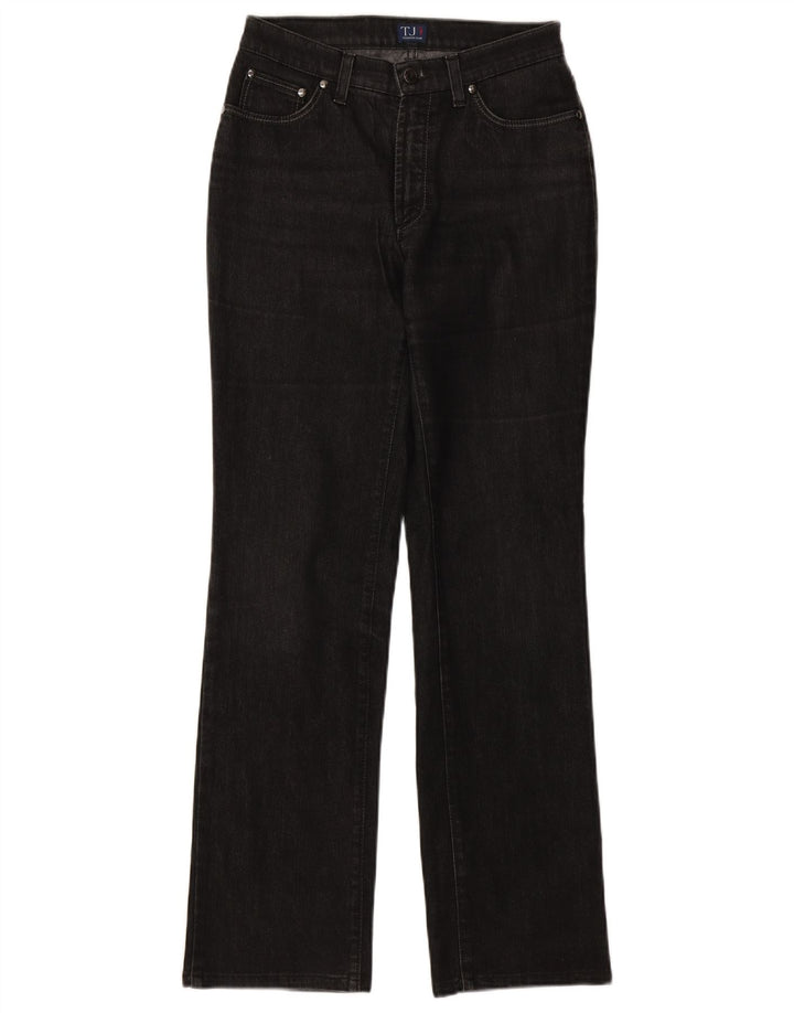 Trussardi Damen Bootcut Jeans W28 L31 Schwarze Baumwolle