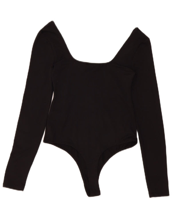 Zara Damen-Body UK 12 Medium Schwarz Polyamid